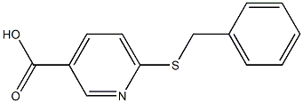 6-(benzylsulfanyl)pyridine-3-carboxylic acid Structure
