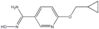 6-(cyclopropylmethoxy)-N'-hydroxypyridine-3-carboximidamide Structure