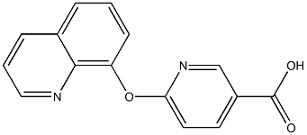 6-(quinolin-8-yloxy)pyridine-3-carboxylic acid 구조식 이미지