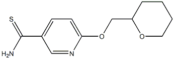 6-(tetrahydro-2H-pyran-2-ylmethoxy)pyridine-3-carbothioamide Structure