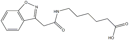 6-[(1,2-benzisoxazol-3-ylacetyl)amino]hexanoic acid 구조식 이미지