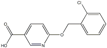 6-[(2-chlorophenyl)methoxy]pyridine-3-carboxylic acid Structure