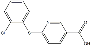 6-[(2-chlorophenyl)sulfanyl]pyridine-3-carboxylic acid Structure