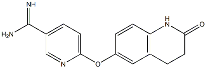 6-[(2-oxo-1,2,3,4-tetrahydroquinolin-6-yl)oxy]pyridine-3-carboximidamide 구조식 이미지