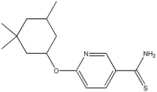 6-[(3,3,5-trimethylcyclohexyl)oxy]pyridine-3-carbothioamide Structure
