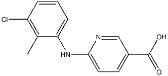 6-[(3-chloro-2-methylphenyl)amino]pyridine-3-carboxylic acid Structure