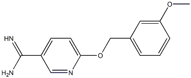 6-[(3-methoxybenzyl)oxy]pyridine-3-carboximidamide 구조식 이미지