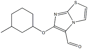 6-[(3-methylcyclohexyl)oxy]imidazo[2,1-b][1,3]thiazole-5-carbaldehyde Structure