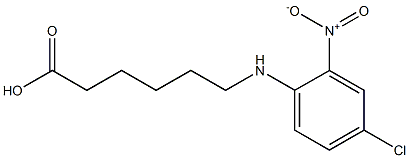 6-[(4-chloro-2-nitrophenyl)amino]hexanoic acid 구조식 이미지