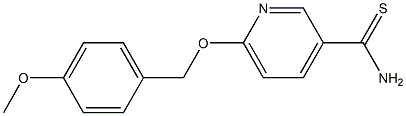 6-[(4-methoxyphenyl)methoxy]pyridine-3-carbothioamide 구조식 이미지