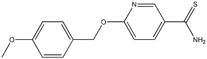 6-[(4-methoxyphenyl)methoxy]pyridine-3-carbothioamide Structure