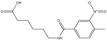 6-[(4-methyl-3-nitrophenyl)formamido]hexanoic acid Structure