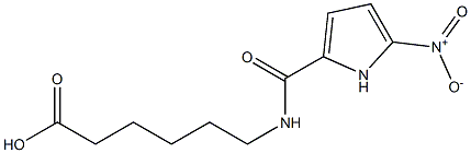 6-[(5-nitro-1H-pyrrol-2-yl)formamido]hexanoic acid 구조식 이미지