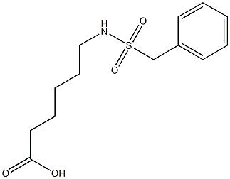 6-[(benzylsulfonyl)amino]hexanoic acid 구조식 이미지