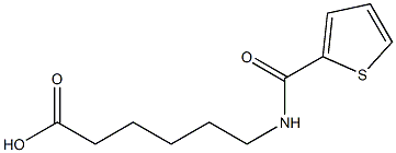 6-[(thien-2-ylcarbonyl)amino]hexanoic acid Structure