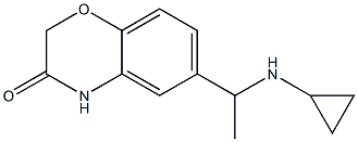 6-[1-(cyclopropylamino)ethyl]-3,4-dihydro-2H-1,4-benzoxazin-3-one Structure