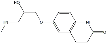 6-[2-hydroxy-3-(methylamino)propoxy]-1,2,3,4-tetrahydroquinolin-2-one Structure