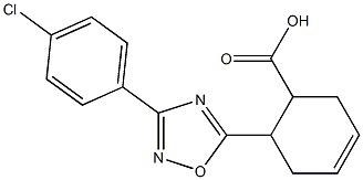 6-[3-(4-chlorophenyl)-1,2,4-oxadiazol-5-yl]cyclohex-3-ene-1-carboxylic acid 구조식 이미지