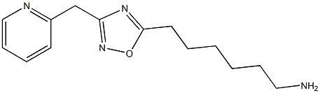 6-[3-(pyridin-2-ylmethyl)-1,2,4-oxadiazol-5-yl]hexan-1-amine Structure