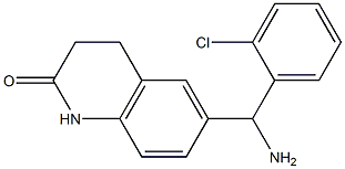 6-[amino(2-chlorophenyl)methyl]-1,2,3,4-tetrahydroquinolin-2-one Structure