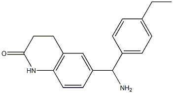 6-[amino(4-ethylphenyl)methyl]-1,2,3,4-tetrahydroquinolin-2-one 구조식 이미지