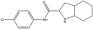 N-(4-chlorophenyl)-octahydro-1H-indole-2-carboxamide 구조식 이미지