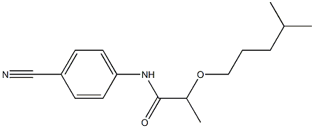 N-(4-cyanophenyl)-2-[(4-methylpentyl)oxy]propanamide 구조식 이미지