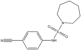 N-(4-cyanophenyl)azepane-1-sulfonamide Structure