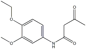 N-(4-ethoxy-3-methoxyphenyl)-3-oxobutanamide Structure