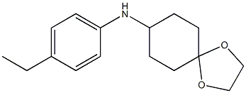 N-(4-ethylphenyl)-1,4-dioxaspiro[4.5]decan-8-amine 구조식 이미지