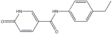 N-(4-ethylphenyl)-6-oxo-1,6-dihydropyridine-3-carboxamide 구조식 이미지