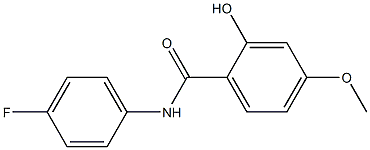 N-(4-fluorophenyl)-2-hydroxy-4-methoxybenzamide 구조식 이미지