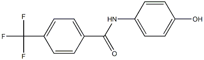 N-(4-hydroxyphenyl)-4-(trifluoromethyl)benzamide 구조식 이미지