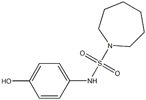 N-(4-hydroxyphenyl)azepane-1-sulfonamide Structure