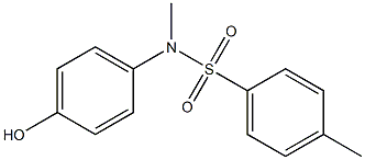 N-(4-hydroxyphenyl)-N,4-dimethylbenzene-1-sulfonamide Structure