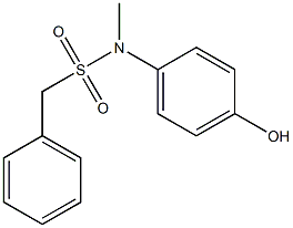 N-(4-hydroxyphenyl)-N-methyl-1-phenylmethanesulfonamide 구조식 이미지