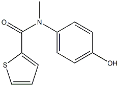 N-(4-hydroxyphenyl)-N-methylthiophene-2-carboxamide 구조식 이미지