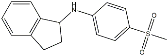 N-(4-methanesulfonylphenyl)-2,3-dihydro-1H-inden-1-amine 구조식 이미지