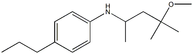 N-(4-methoxy-4-methylpentan-2-yl)-4-propylaniline Structure