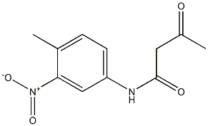 N-(4-methyl-3-nitrophenyl)-3-oxobutanamide 구조식 이미지