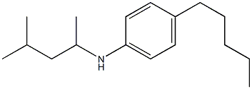 N-(4-methylpentan-2-yl)-4-pentylaniline 구조식 이미지