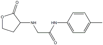 N-(4-methylphenyl)-2-[(2-oxooxolan-3-yl)amino]acetamide Structure