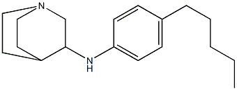 N-(4-pentylphenyl)-1-azabicyclo[2.2.2]octan-3-amine Structure