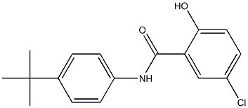 N-(4-tert-butylphenyl)-5-chloro-2-hydroxybenzamide 구조식 이미지