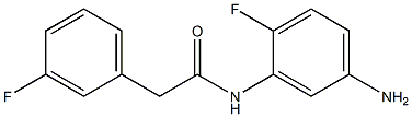 N-(5-amino-2-fluorophenyl)-2-(3-fluorophenyl)acetamide Structure