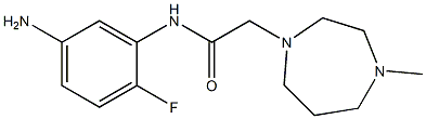N-(5-amino-2-fluorophenyl)-2-(4-methyl-1,4-diazepan-1-yl)acetamide Structure