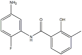 N-(5-amino-2-fluorophenyl)-2-hydroxy-3-methylbenzamide 구조식 이미지