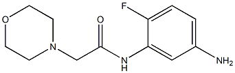 N-(5-amino-2-fluorophenyl)-2-morpholin-4-ylacetamide 구조식 이미지