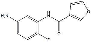 N-(5-amino-2-fluorophenyl)-3-furamide 구조식 이미지