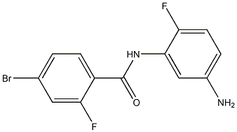N-(5-amino-2-fluorophenyl)-4-bromo-2-fluorobenzamide Structure